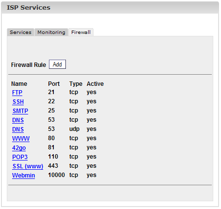 ispconfig firewall